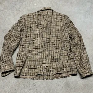 R.Q.T Brown & Gold Tweed Blazer Button Up Jacket Women’s Size 12 thumbnail 3