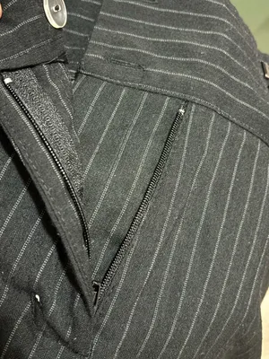 Harve Benard Black Pinstripe Pants thumbnail 6