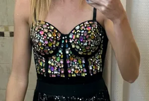 SheIn Bejeweled Bustier thumbnail 1