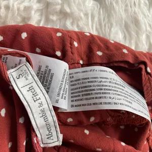 Abercrombie & Fitch Rustic Orange Polka Dot Peplum Blouse Open Back thumbnail 5