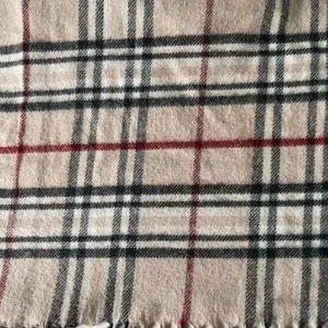 V. Fraas Cashmink Plaid Scarf Fringe Trim Unisex Adult Preppy Striped Cozy thumbnail 4