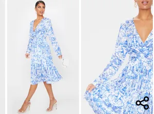Pretty Little Thing Floral Midi Dress thumbnail 6