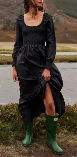 NWT The Hill House Black Wmily Nap Dress - Smocked Bodice thumbnail 1