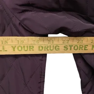 Talbots Winter Jacket Size Small Deep Plum Quilted‎ Lightweight Coat thumbnail 4