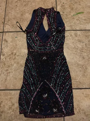 Sherri Hill Beaded Mini Dress thumbnail 2
