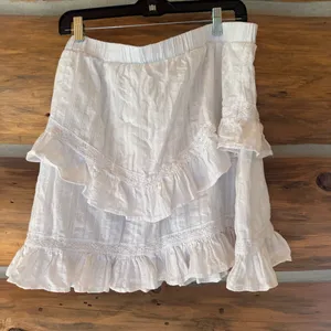 Time and Tru Ruffled White Skirt Size XXL thumbnail 3