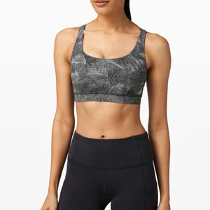 LULULEMON Energy Bra *Medium Support,‎ B–D Cup Velocity Mesh Island Mist Black 6 thumbnail 3