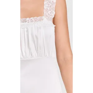 Lioness Vintage Ballerina Porcelain White Lace Trim Sleeveless Maxi Dress Size M thumbnail 5
