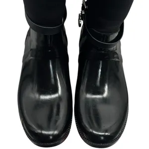 Michael Kors‎ Charm Stretch Calf Black Rain Boots Capsule Comfort Utility 9 thumbnail 6