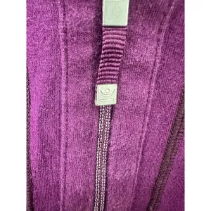 Lucy Zip Up Reversible Sweatshirt Jacket‎ Womens XL Purple Gym Lounge Athleisure thumbnail 3