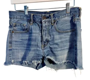 American Eagle Outfitters Button Fly Cutoff Denim Shorts Size 4 thumbnail 1