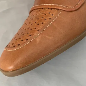 Clarks Collection Lyrical Way Shoe Size 7 Brown Leather Loafers Flats Perforated thumbnail 12