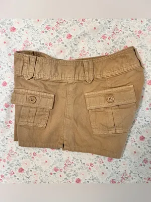 Aeropostale Cargo Low-Rise Twill Shorty Shorts Size 0 thumbnail 10