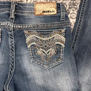 GRACE IN LA Embellished Boot Cut Jeans Size 16 thumbnail 6