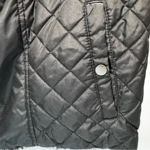 Reversible Vest Leopard Faux Fur Quilted Black with Fur Trim Vintage Y2K Mobwife thumbnail 8