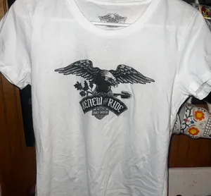 Harley-Davidson Black and White Short Sleeve Tees thumbnail 1