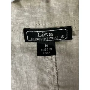 Vintage Linen Romantic Ruffle Jacket Bell Sleeve Victorian Boho Artsy Blazer thumbnail 5