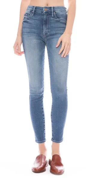 Mother High Waisted Looker Ankle Jeans Hop On Hop‎ Off Size 28 thumbnail 1