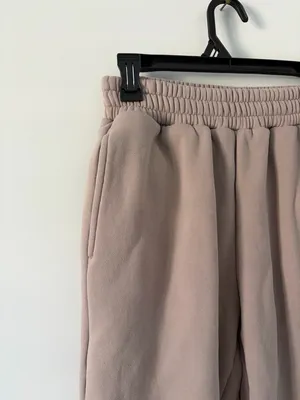 COMFRT Travel Essentials Oversized Unisex Jogger Fleece Sweatpants Bark Small thumbnail 3