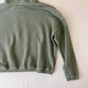 Aerie New Love Corded Hoodie M Sage Green Oversized Cozycore thumbnail 9