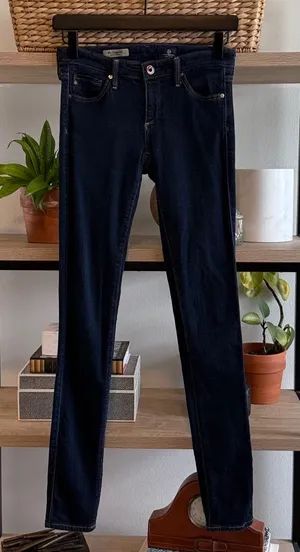 AG Adriano Goldschmied "The Legging" Super Skinny Dark Wash Jeans, 25 thumbnail 1