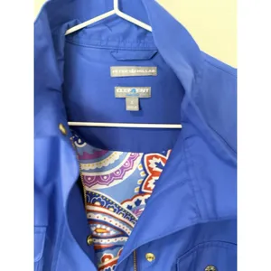 Peter Millar Element Royal Blue Woman's Windbreaker Golf Jacket Size Small 2814 thumbnail 6