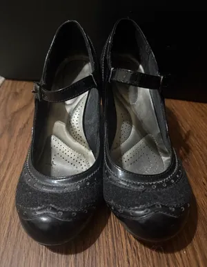 dexflex comfort Black Mary Jane Flats with Strap thumbnail 1