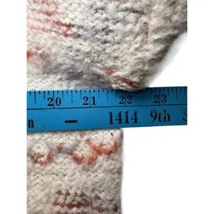 Altar'd State‎ Knit Geometric Pullover Cream Cozy Textured Relaxed Sweater L thumbnail 9