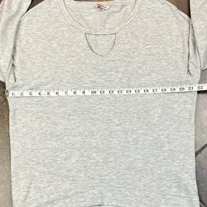 Juicy Couture Gray Keyhole Lightweight Sweatshirt Large thumbnail 8