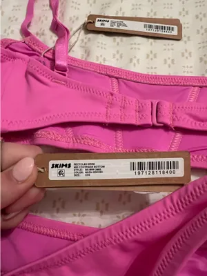 SKIMS Pink Bikini Set thumbnail 4