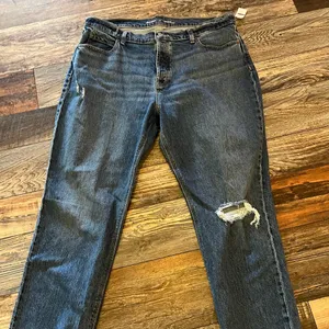 Old Navy high rise Slouchy straight jeans size 14 thumbnail 10