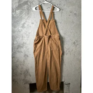 Faherty Brown Corduroy‎ Jumpsuit Overalls Straight Leg Utility Casual Small thumbnail 8