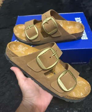BIRKENSTOCK Arizona big buckle mink leather sandals slippers shoes women’s eur 39 new thumbnail 1