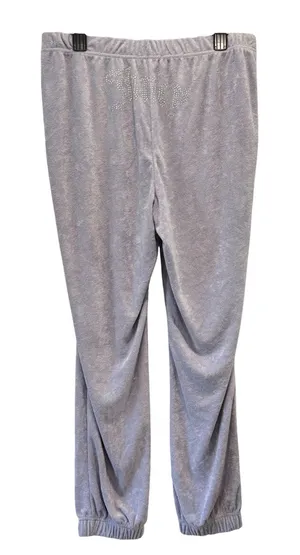NWOT Juicy Couture Joggers Women L Lavender Terry Rhinestone Logo Y2K Loungewear thumbnail 1