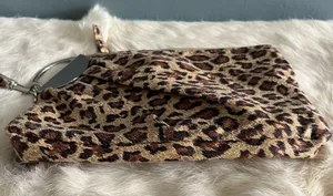 Lulu Animal Print Wristlet Brown thumbnail 3