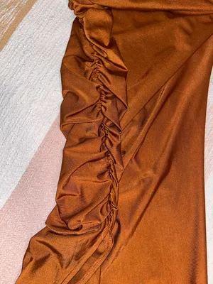MIDI Skirt Brown Size L thumbnail 8