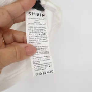 SHEIN White Rhinestone Ribbed Cropped Tank Top Scoop Neck Ruched Sides sz M thumbnail 4