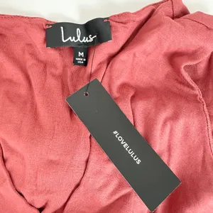 Lulus Staying Basic Marsala Faux Wrap Sleeveless Bodysuit Stretch Jersey M NWT thumbnail 12