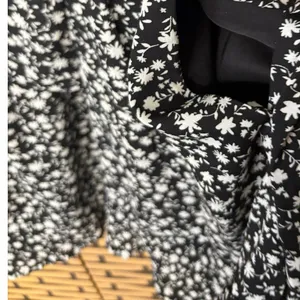 Scoop Black And White Floral Tie Neck‎ Dress Size XL thumbnail 8