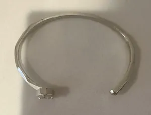 Kendra Scott Blake Bracelet Iridescent Drusy and Silver Pinch Cuff thumbnail 5