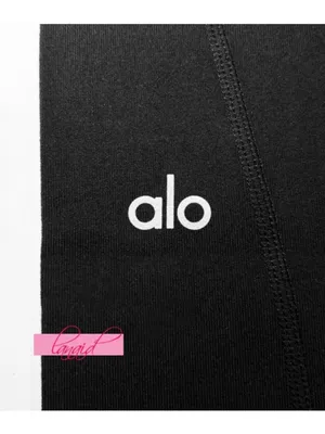 Alo Airbrush High-Waist 7/8 Better Together Leggings Black White Sporty Hi-Rise thumbnail 9