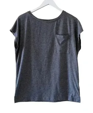 Mirol Charcoal Gray Short Sleeves Minimalist T-Shirt SZ M #1232 thumbnail 1