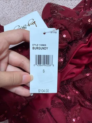 by & by Sequin Long Sleeve Dress Red thumbnail 6