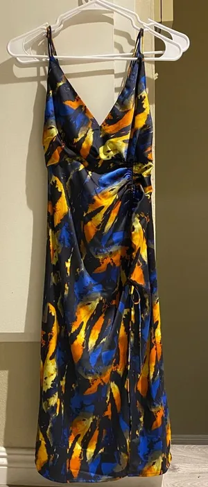 NWT urban outfitters satin midi dress thumbnail 1