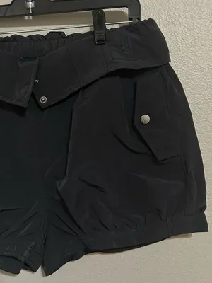 Free People Black Convertible Balloon Baggy Utility Shorts Women’s Size Small thumbnail 5