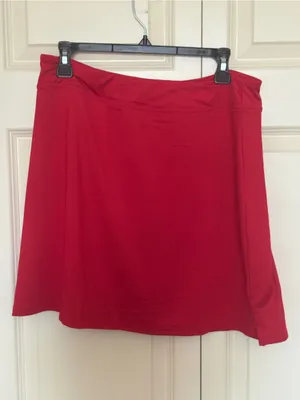 Ekouaer Women's Red Athletic Skort NWT thumbnail 2