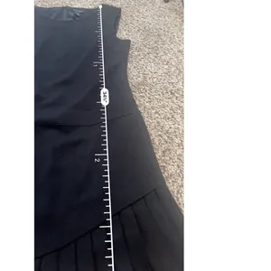 White House Black Market Womens Black Asymmetrical Pleated Hem‎ Sheath Dress 8 thumbnail 8