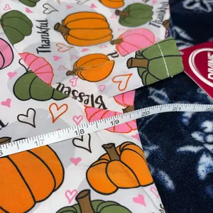 NWT! Divine Stretch Blessing Season Graphic Print Scrub Top 19” P2P thumbnail 5