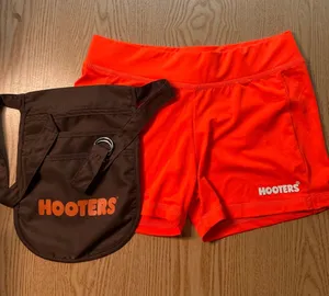 b86 Women’s Hooters girl uniform shorts & Dark Brown Pouch size U-small thumbnail 1