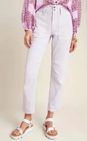 Anthropologie Pants Women 26 Purple Lilac‎ Pink The Wanderer High Rise Cargo thumbnail 1